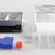 The three-liter water reservoir slides in and out for easier filling and emptying.